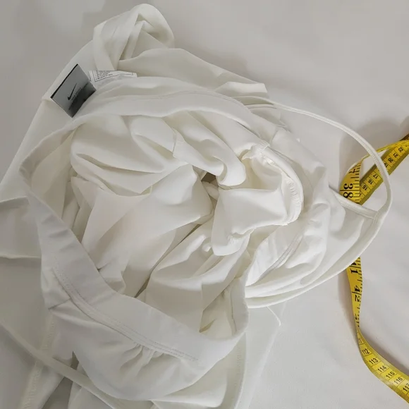 Nike dri fit white mini spaghetti straps fitted summer dress sz Xl 16/18 - Picture 9 of 11